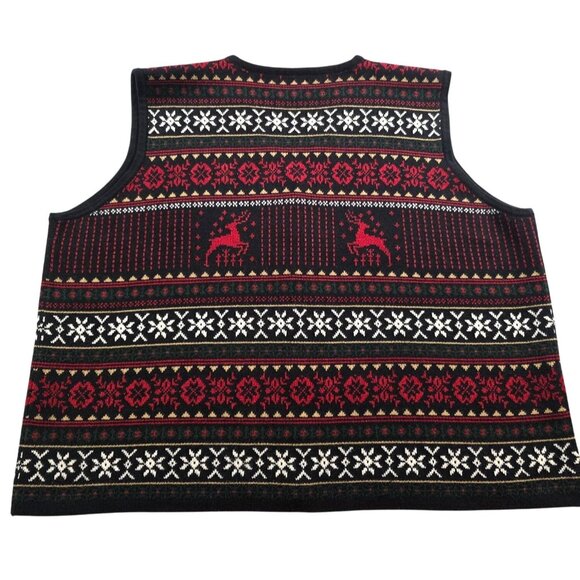 Vintage K.B Collections Women's Christmas Vest Size 2x - Picture 5 of 7